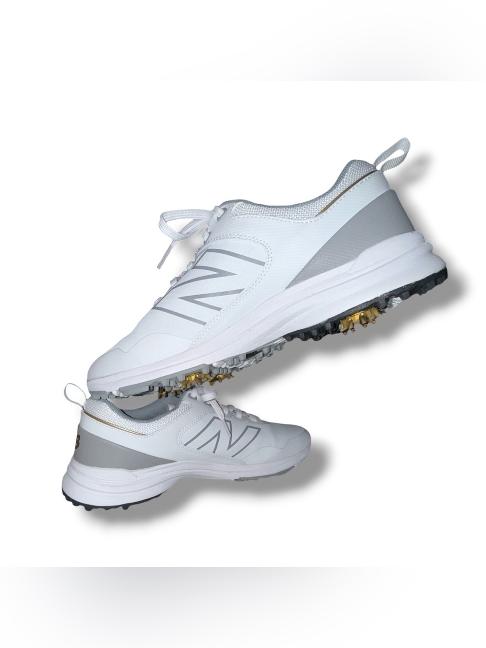 NEW BALANCE S Brighton V2 Golf Shoes - Women’s 10.5 Wide - White/Grey - Picture 10 of 13